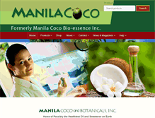 Tablet Screenshot of manilacoco.com